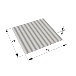 Thermoplastic warning tactile marking 300x300mm, white