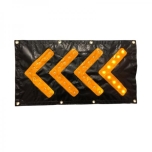 LED arrow mat, black with red LEDs