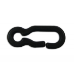 Plastic chain hook, black