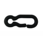 Plastic chain hook, black