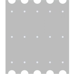Template for tactile guide strips 3.5 x 28 cm with pen