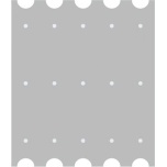 Taktiilse joontähise 35x280mm puurimise šabloon