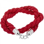 Braided boundary cord silver