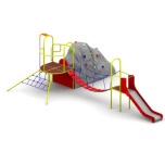 Playground Set  "Rawka"  with Climbing Boulder