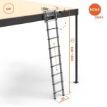 S Telescopic aluminium ladder