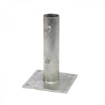 Clamp for traffic sign, 3mm opening, for 60mm post, short