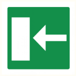 PVC  sign: "Exit" 150x150mm