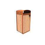 STORR 100L trash can, wood finish