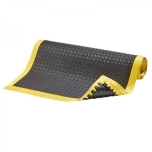 Cushion Flex 91x210 cm black with yellow edges