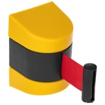Black yellow wall fixing with 5m red retractable tape