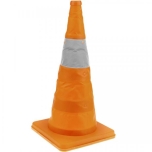 Traffic cone with reflector signaling and beacon 50 cm foldable