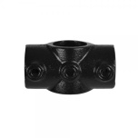 Type 22 Black, Two socket cross, Ø33,7 mm