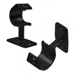 Type 35 Black, Handrail support, open Ø26,9 mm