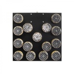 15xLED Ø100 mm, 60x60 cm suunanoole paneel, 12V