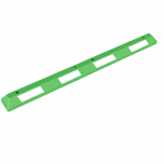 Rubber parking separator - 184 cm green, with white reflectors