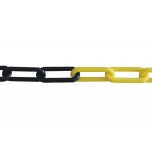 Plastic chain yellow-black 8mm