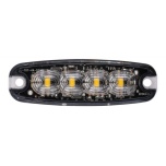  LED strobo light 4xLED slim 12/24V