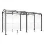 Suitsetamise paviljon 156 x 500  x 254 cm