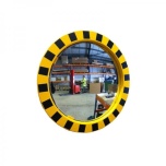 Round industrial warehouse safety mirror