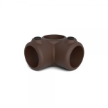 Tüüp 20 Vintage-pruun, Pöörlev 90° nurkklamber Ø26,9 mm