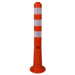 Flex post RA2 helkurkleebistega oranz, Ø75 H725mm