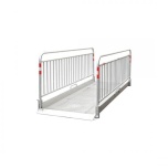 Passarelle with handrails, aluminium