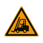 Caution floorsign: forklifts