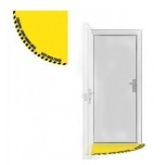 Floor sign sticker: "Door Swing" 860x860 mm