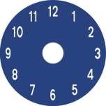 Clock face 1-12