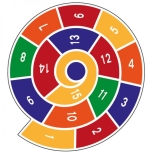 SPIRAL with numbers 1-15