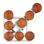 Suunav valgusnool, 8 LED, 12-24V