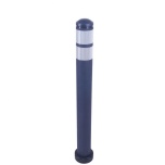 Flex City-Bollard Kapa RA2 reflective stripes, grey, Ø80 H810mm