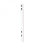 Plastic post for temporary traffic sign 60x60x3, L = 2000mm, white (with milled holes)
