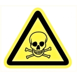 Warning sign: Toxic material