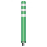 Flex pole cone Ø80 H=800 - green - tape white