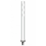 Flex pole cone Ø80 H=800 - white - tape white