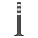 Flex pole cone Ø80 H=800 - black - tape white