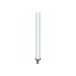 Flex pole cone Ø80 H=800 - stainless steel - tape white 