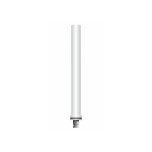 Flex pole cone Ø80 H=800 - stainless steel - tape white 