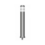 Flex pole cone Ø130 H=1000 - grey - white tape