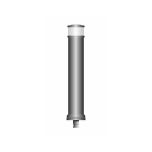 Flex pole cone Ø130 H=800 - grey -white tape (ring top model)