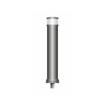 Flex pole cone Ø130 H=800 - grey -white tape (ring top model)