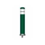 Flex pole cone Ø130 H=800 - green - white tape