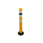 Flexible post yellow Ø80 H750mm, removable