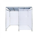 Economy vaping and smoking shelter 186 x 246 x 215 cm 