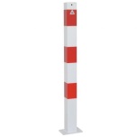 Square tube bollard with base plate 70x70xH900mm