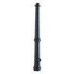 Aluminium ornamental bollard, matt black