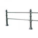 Aluminium ornamental protective railing bollard