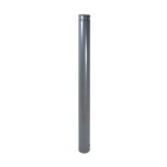 Ornamental bollard with aluminium head and decorative ring Ø102mm