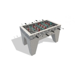 Concrete Foosball Table, Freestanding